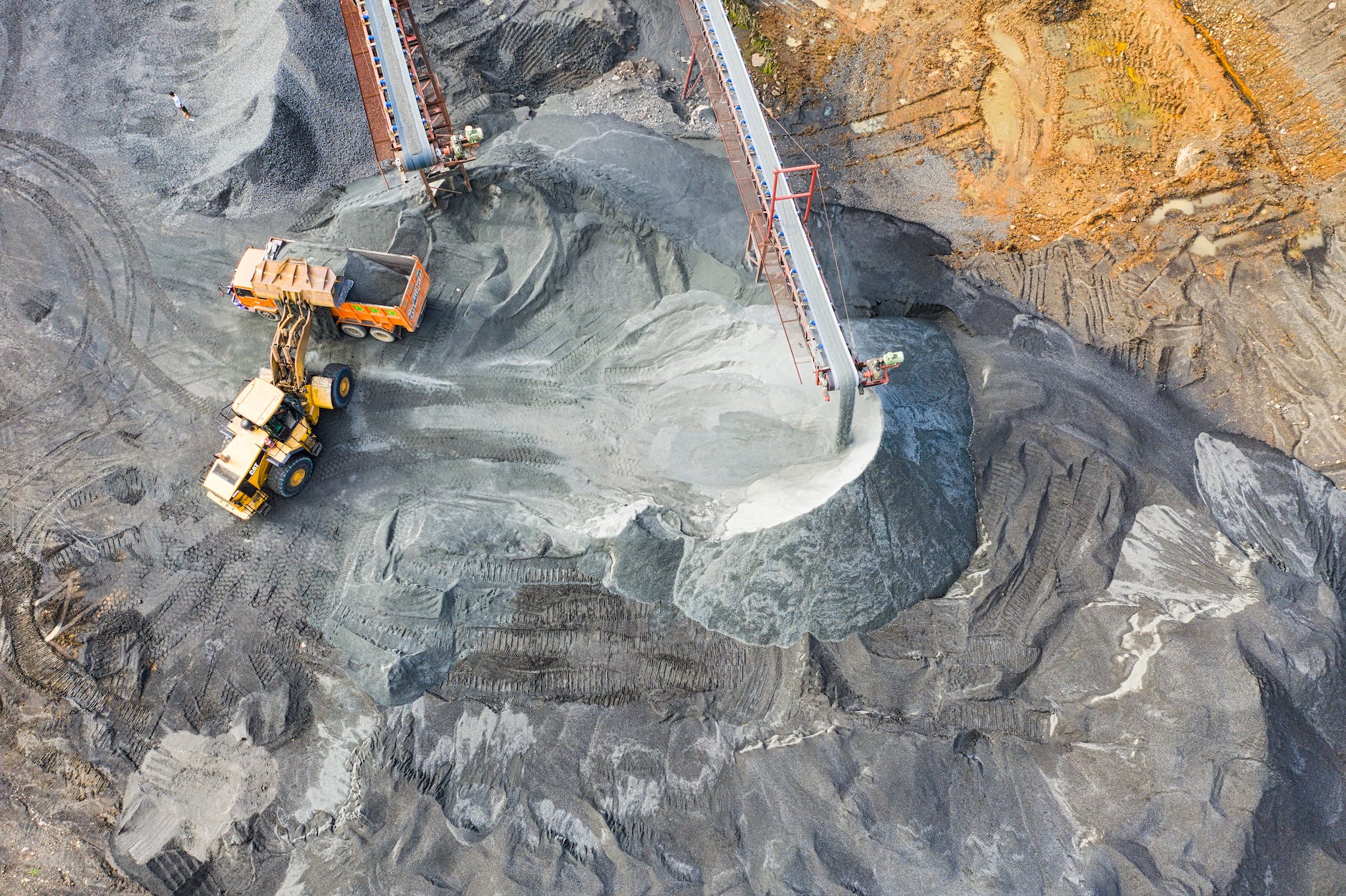 Aerial Photography Of A Mine Using Drones