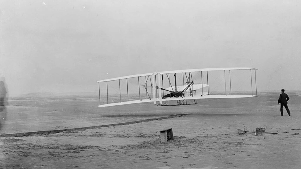 The Wright Brothers' Historical First Flight