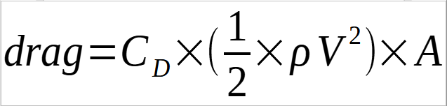 Drag equation